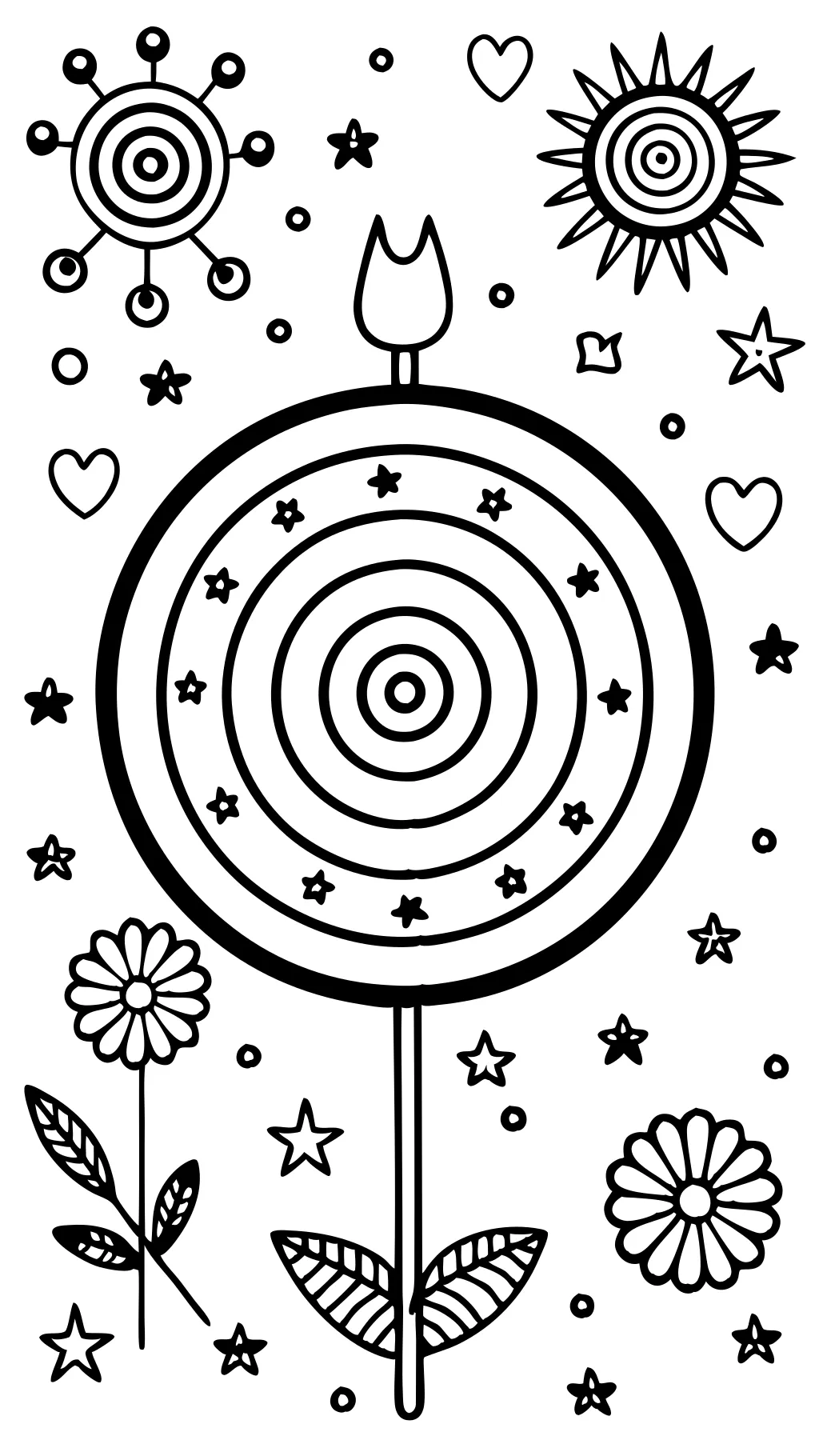 coloring page of a